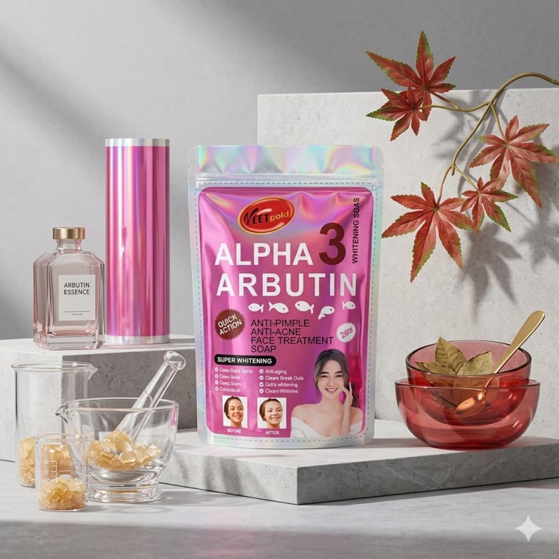VEET GOLD Alpha Arbutin Facial Treatment Soap