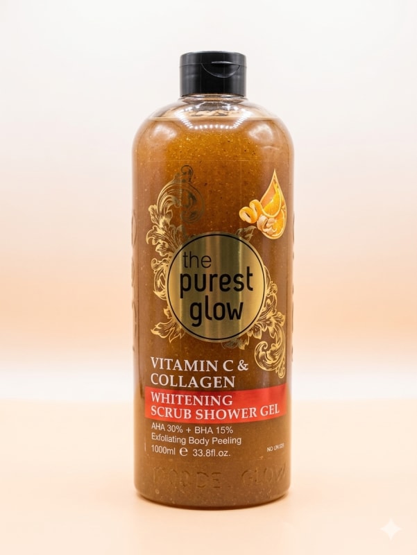     Pure Glow The Purest Glow Vitamin C & Collagen Brightening Scrub Shower Gel