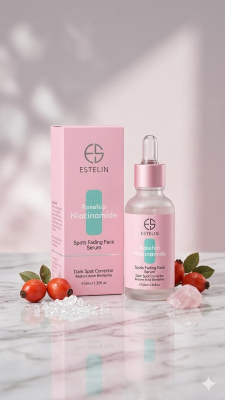 Estelin Rosehip Niacinamide Spots Fading Face Serum.