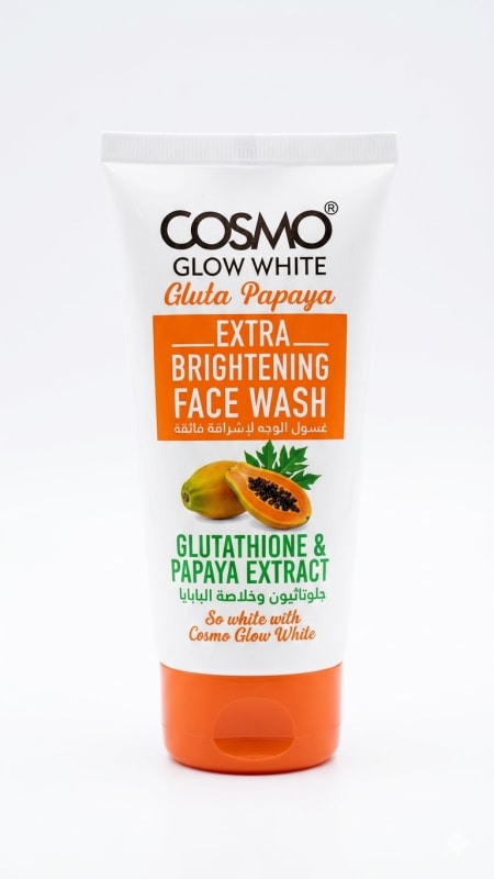 Cosmo Glow White Gluta Papaya Extra Brightening Face Wash.