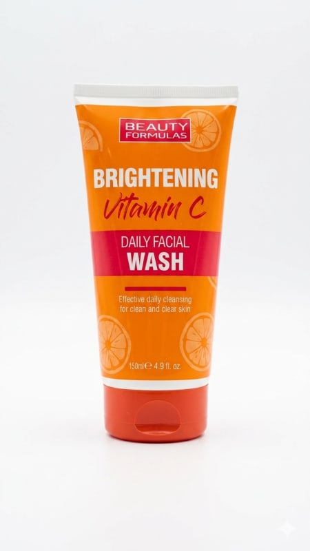 Beauty Formulas Brightening Vitamin C Daily Facial Wash.