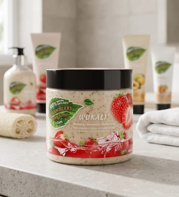 WOKALI Strawberry Body Scrub