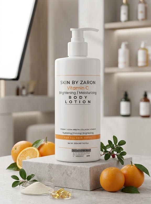 Skin by Zaron Vitamin C Brightening / Moisturizing Body Lotion.