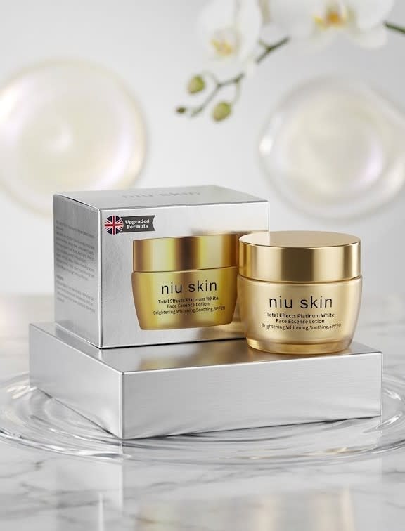 niu skin Total Effects Platinum White Face Essence Lotion
