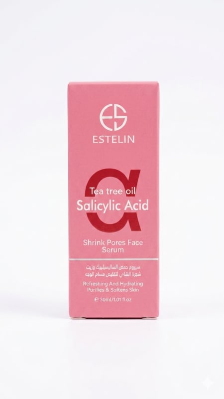 Estelin Tea Tree Oil & Salicylic Acid Shrink Pores Face Serum.