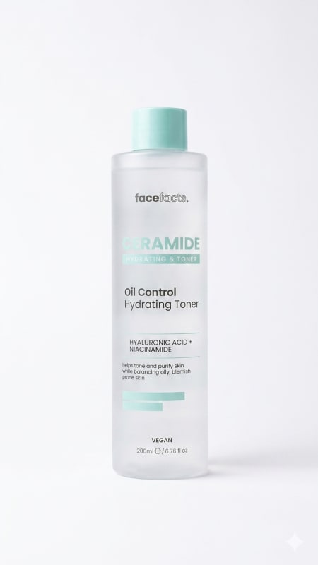 Face Facts Ceramide Oil Control Hydrating Toner.
