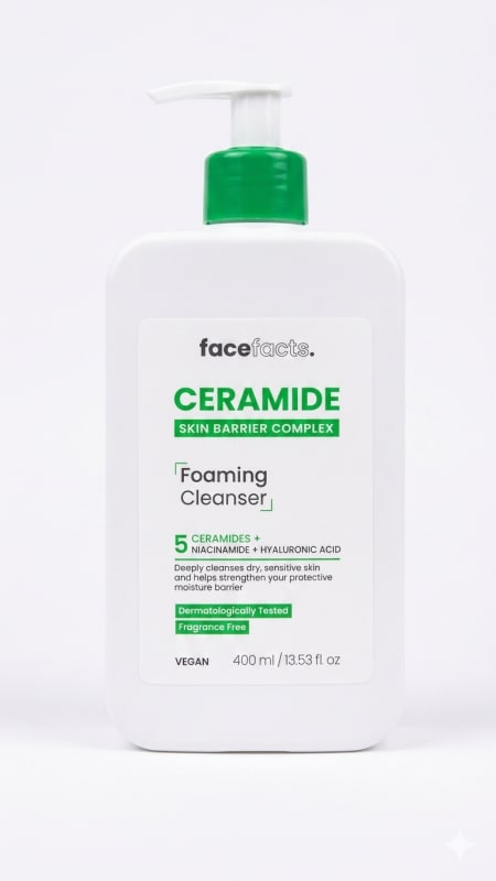 Face Facts Ceramide Foaming Cleanser.