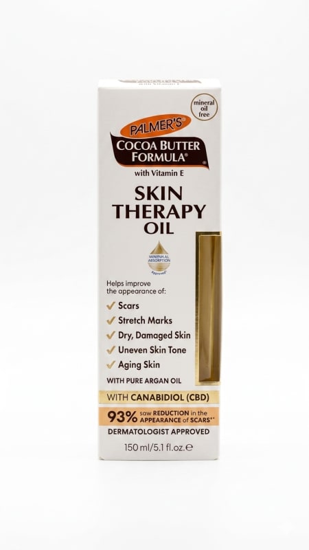 Palmer's Cocoa Butter Formula Skin Therapy Oil.