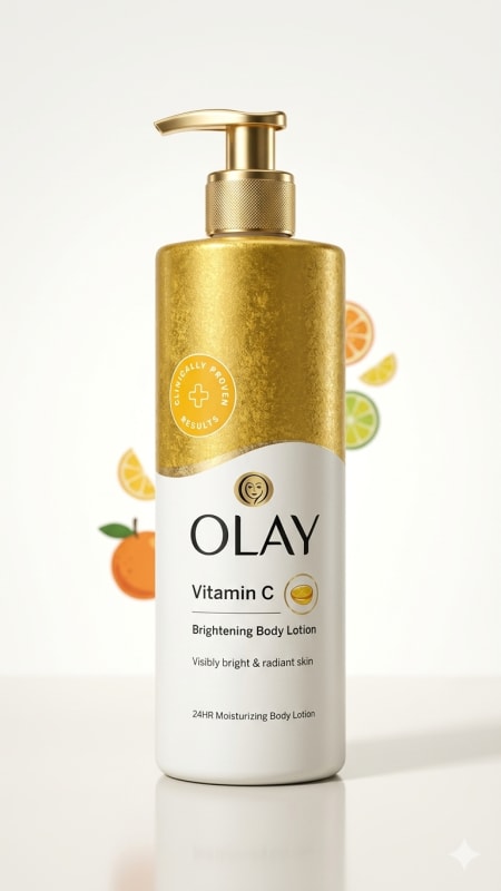 OLAY Vitamin C Brightening Body Lotion (Visibly Bright & Radiant Skin) 17fl oz