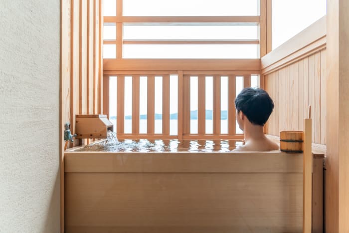 Bain japonais, onsen