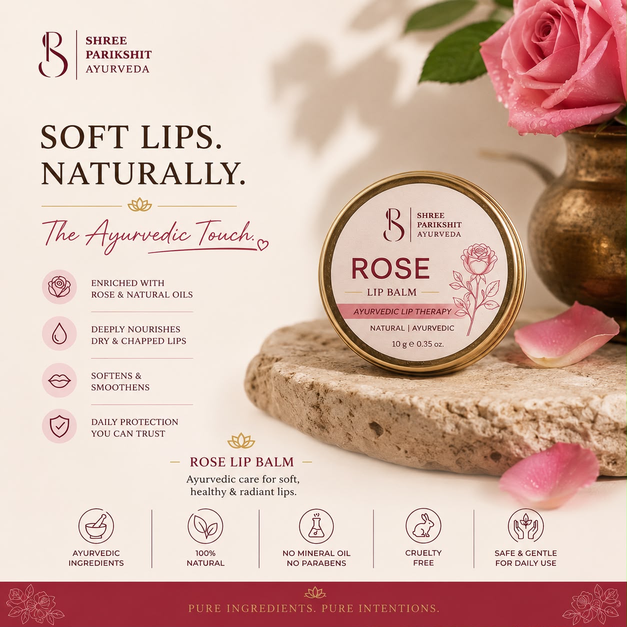 Rose - Ayurvedic Lip Therapy