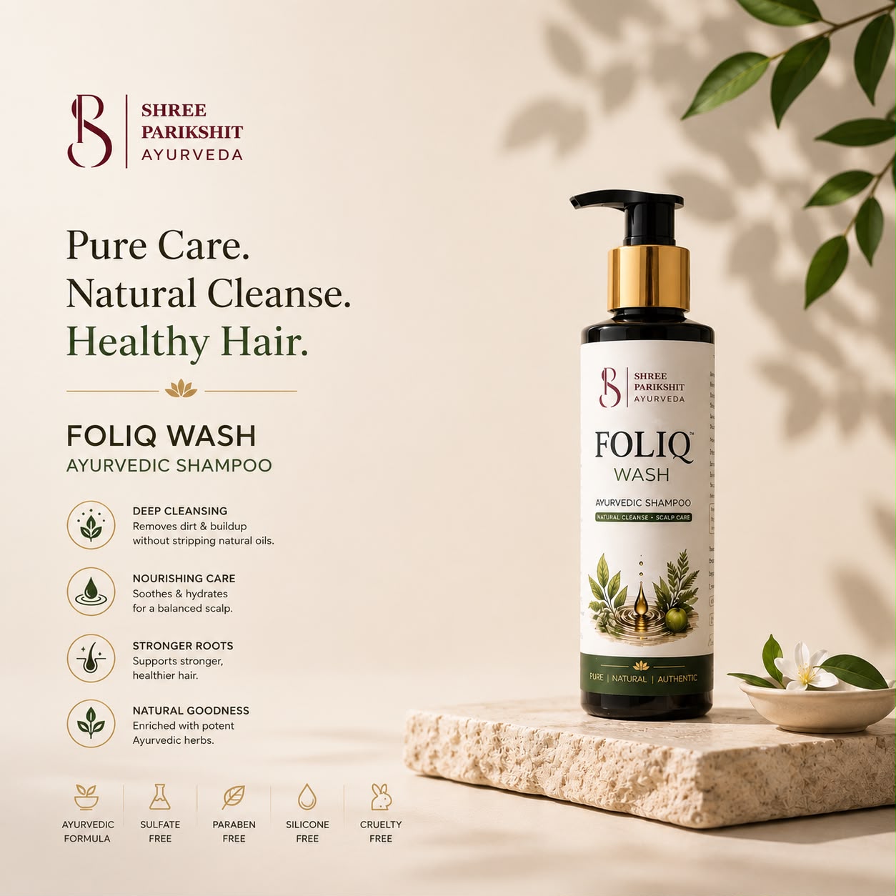 Foliq wash - Ayurvedic Shampoo