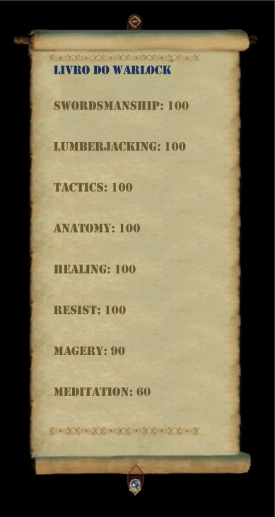Livro do Warlock Especialista em Machados