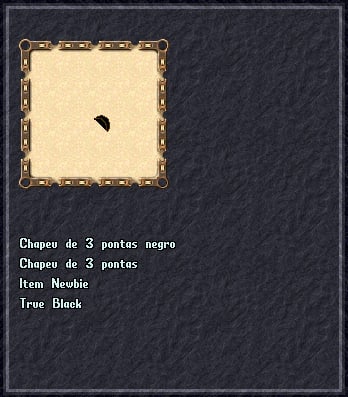 Chapeu de 3 pontas negro