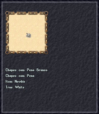 Chapeu com Pena Branco