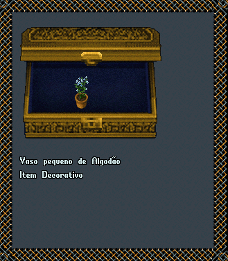 Vaso pequeno de Algodão