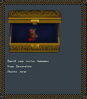 Barril com restos humanos