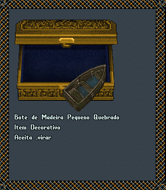 Bote de Madeira Pequeno Quebrado