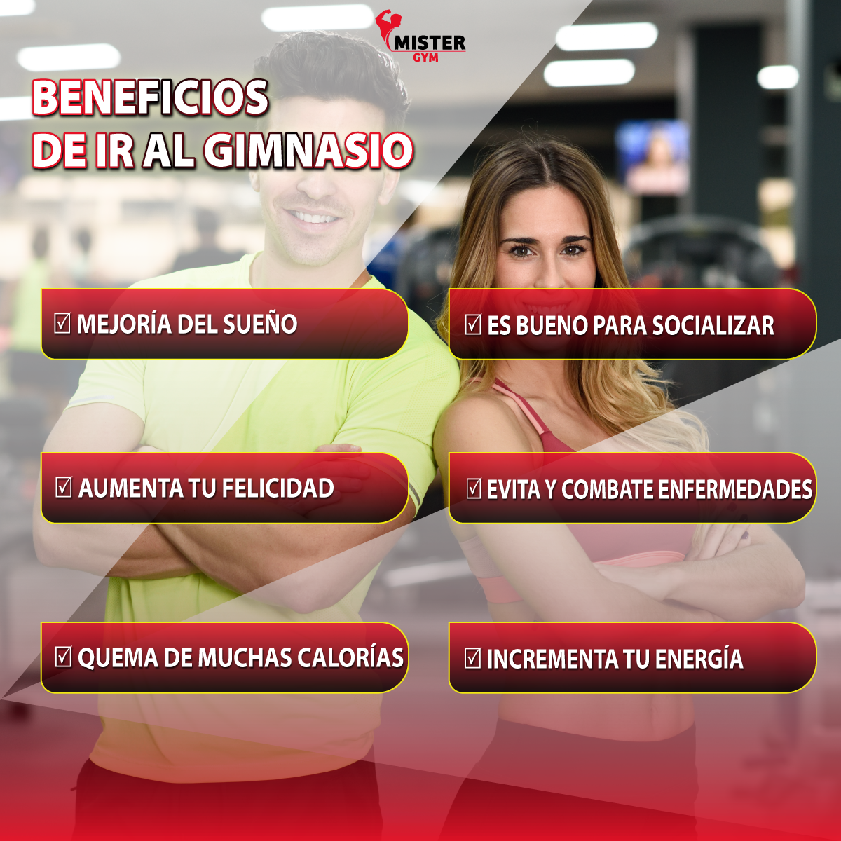 Beneficios de ir al gimnasio
