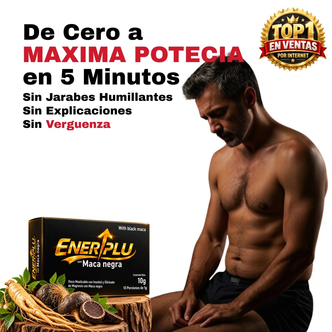 Caja de ENERPLU con tabletas masticables