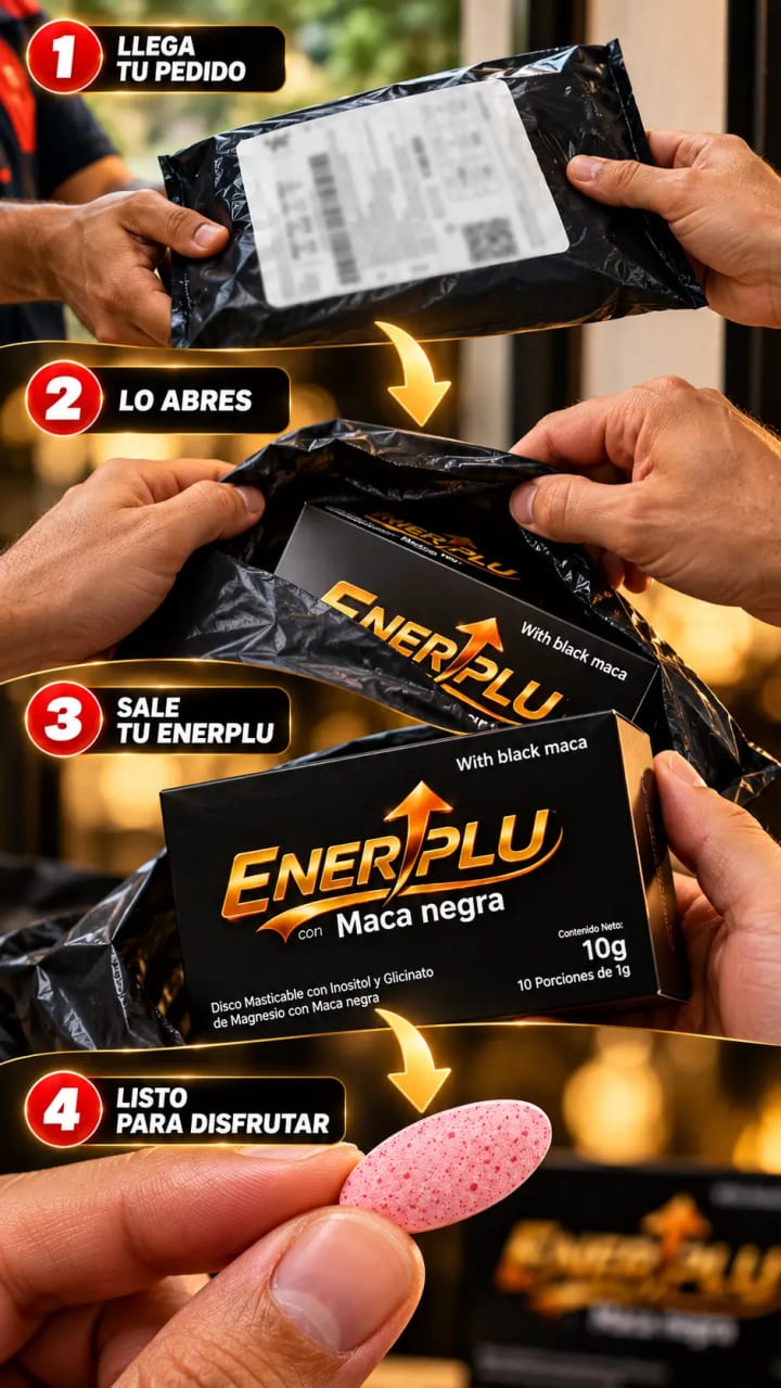 Así llega ENERPLU: bolsa negra sellada y la caja