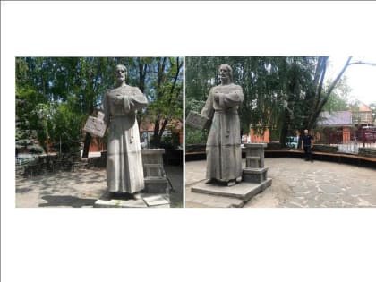 Ко Дню рождения города Шахты — благоустройство сквера у памятника первопечатнику Ивану Федорову