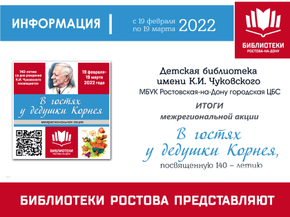 Итоги межрегиональной акции «В гостях у дедушки Корнея»