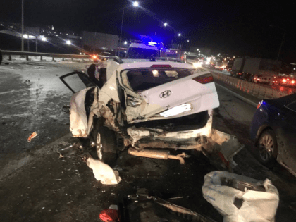 В месте массовой аварии на трассе М-4 «Дон» открыли для движения одну полосу