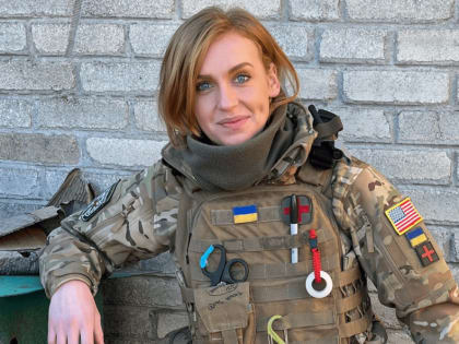 Первая американская наемница Ребекка Мациоровски ликвидирована российскими военными.  Гражданка США отправилась на Украину передавать опыт боевикам запрещенной в России организации