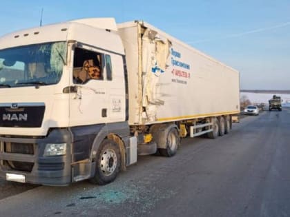 На трассе под Ростовом столкнулись два большегруза