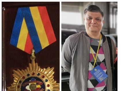 Редактор  газеты «Футбольный курьер»  Виктор Шпитальник награжден почётным знаком «Футбольная слава Дона»