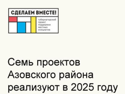 Определены победители областного конкурсного отбора губернаторской программы инициативного бюджетирования «Сделаем вместе».