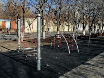 В Миллерово восстановлен игровой комплекс на ул. Ленина