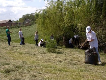 В поселке Октябрьский Аксайского района ровели экологическую акцию