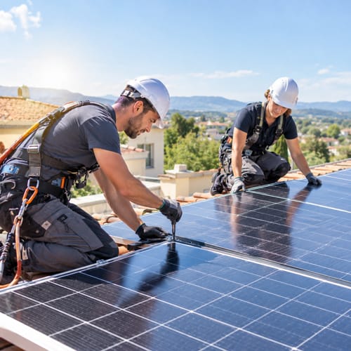 Installation photovoltaïque en toiture avec financement citoyen
