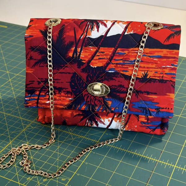Luxury Chain Mini Shoulder Bag sewn by Catherine Kiel