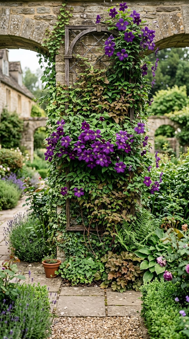7. Utilize Vertical Space with Climbing Plants