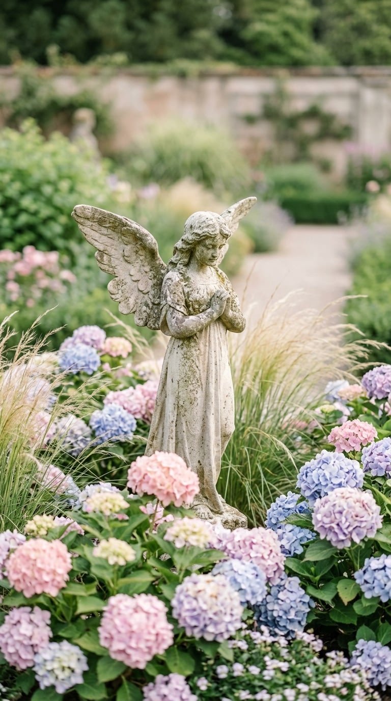 6. Vintage Garden Statues
