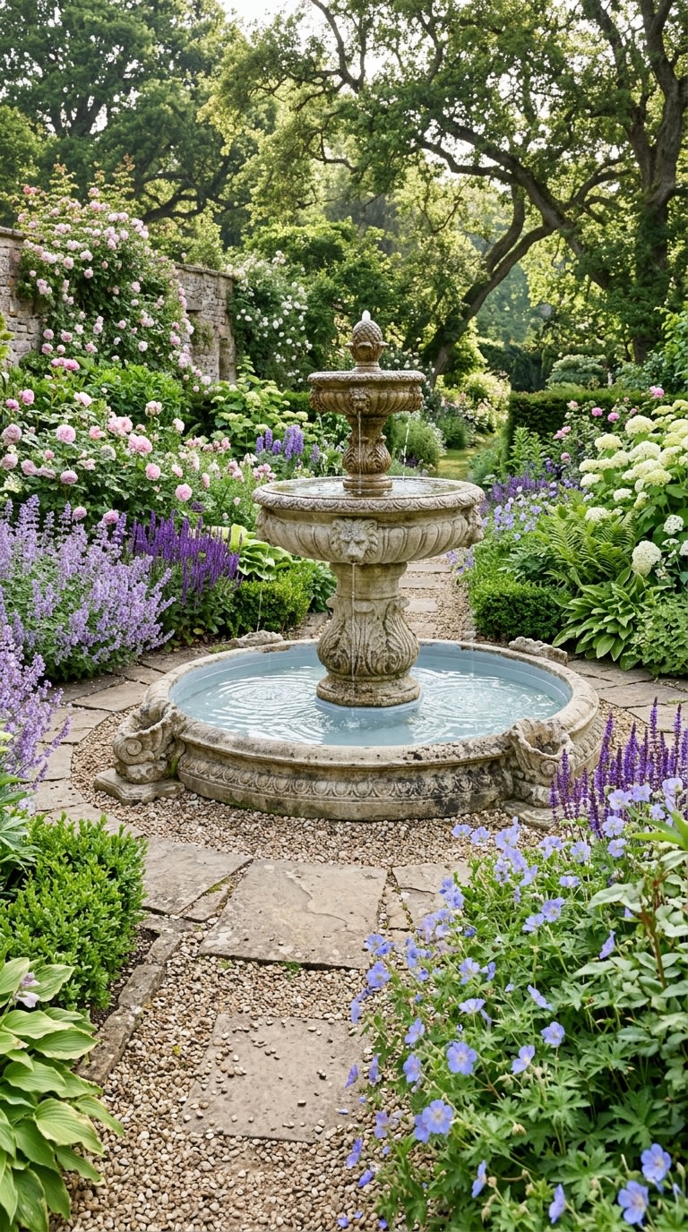 12. Old-World Fountain Features