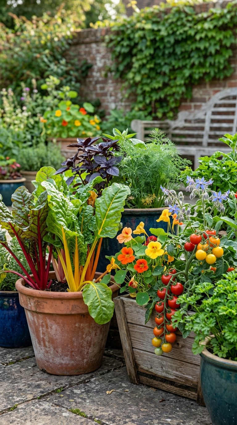 9. Incorporate Edible Plants for a Whimsical Touch