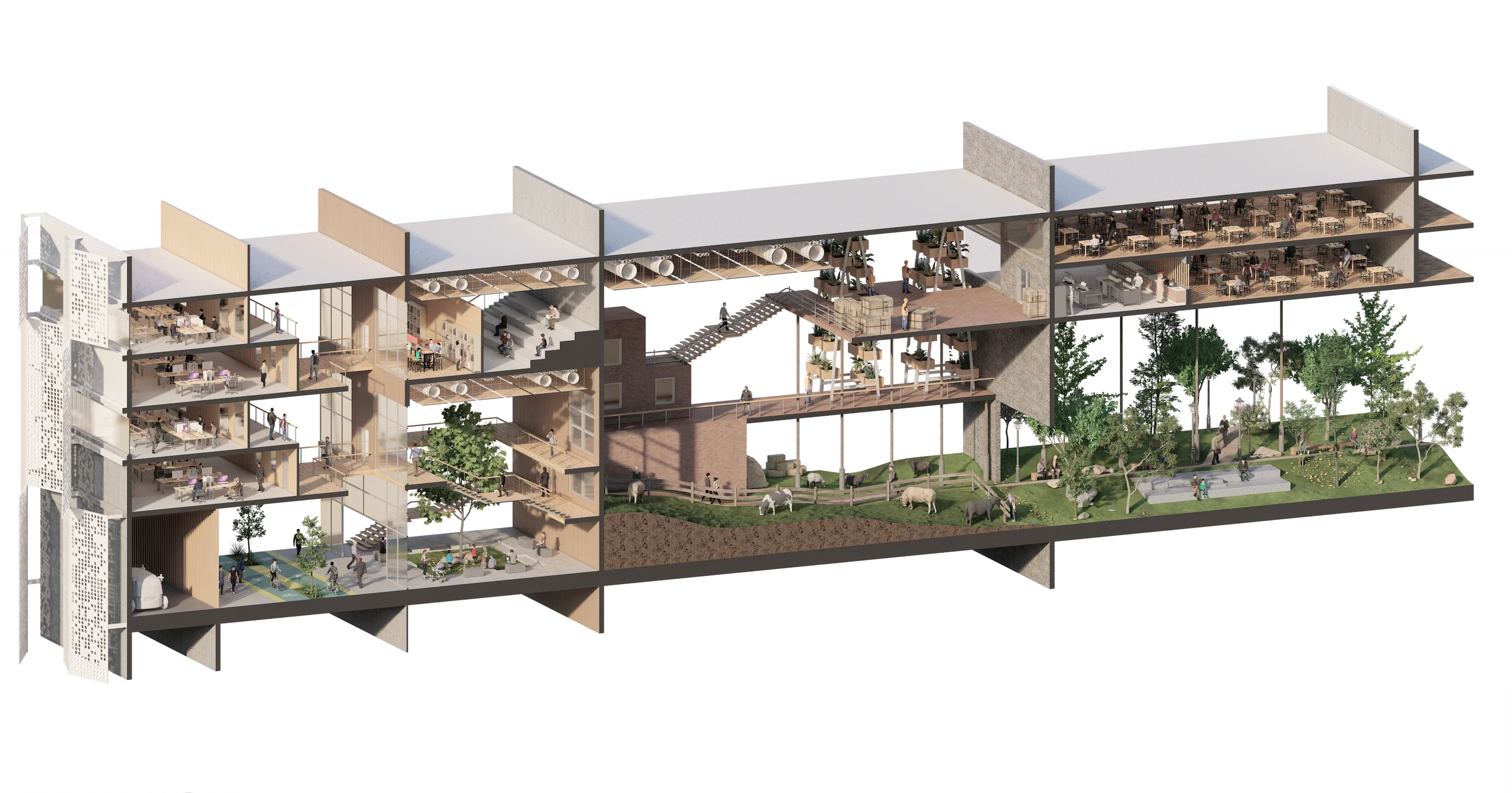 Life in the Arcological Building Image
