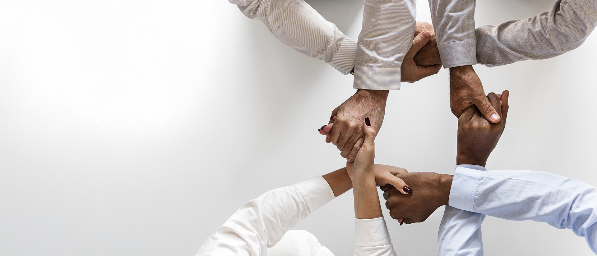 Business Hands Joined Together