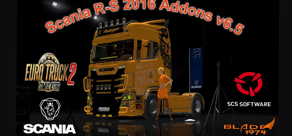 МОД Scania R-S 2016 Addons v6.5 ДЛЯ EURO TRUCK SIMULATOR 2
