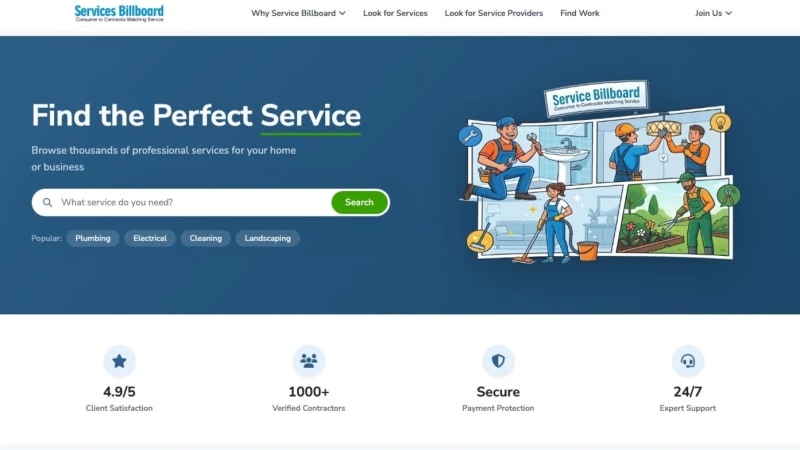 Services Bidding & Booking System — screenshot 2
