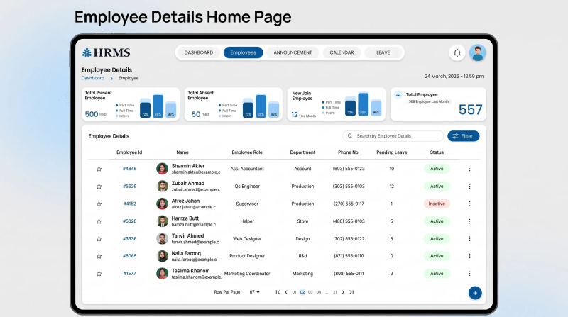 HRM System — screenshot 3