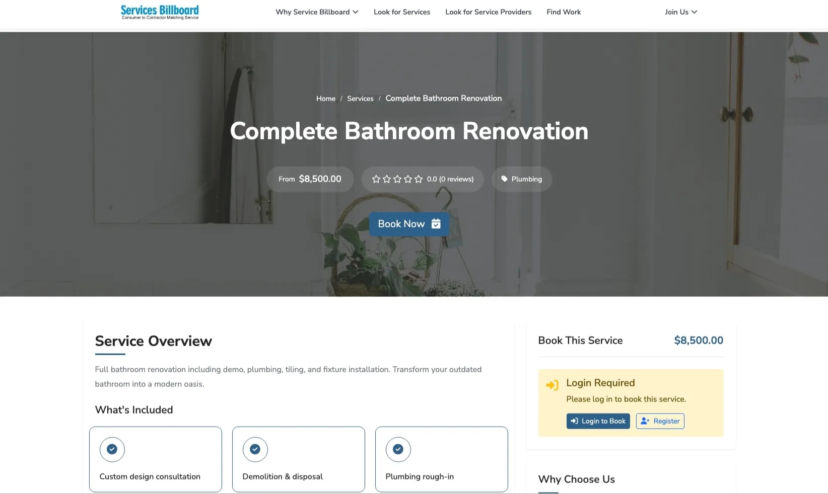 Services Bidding & Booking System — screenshot 4