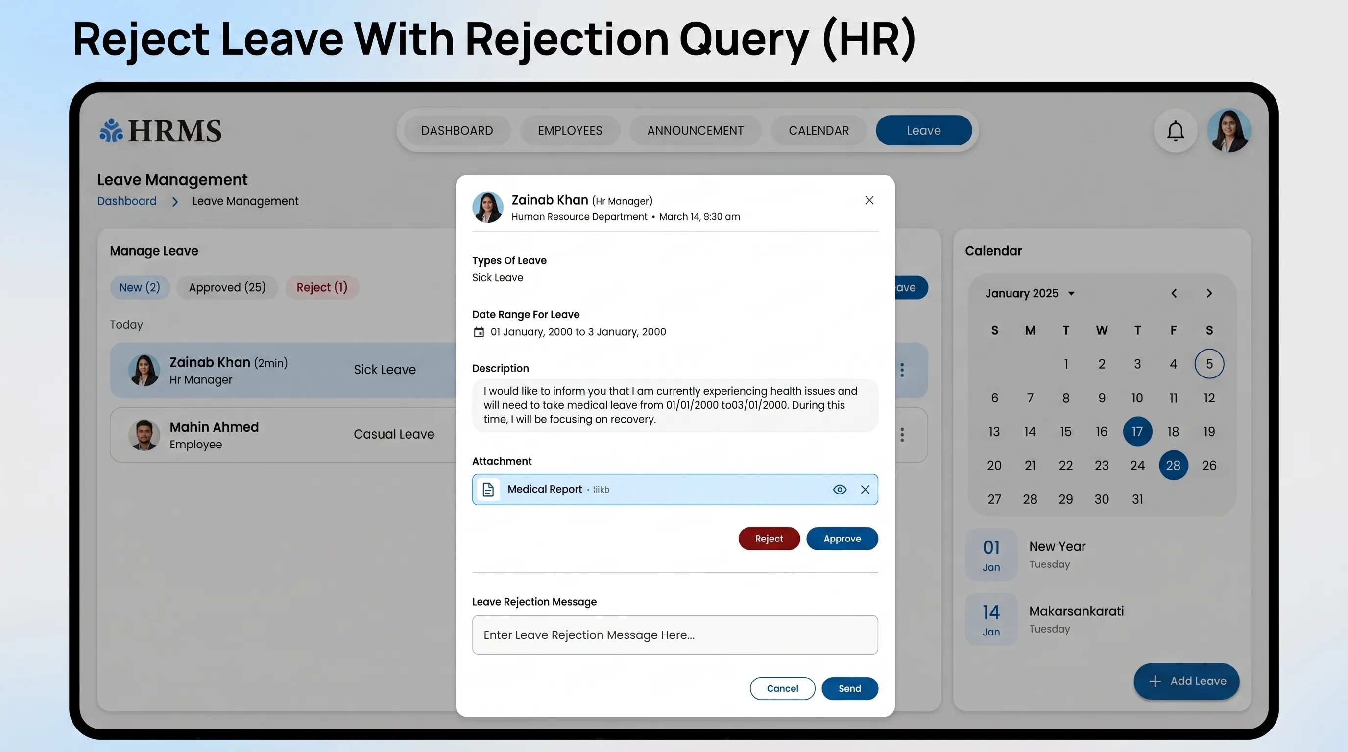 Enterprise HRM System — screenshot 6