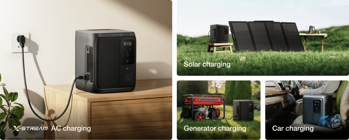 Trạm sạc dự phòng EcoFlow DELTA 3 Air 1000 (10ms UPS) Portable Power Station | 960Wh 500W - Ecoflow Việt Nam
