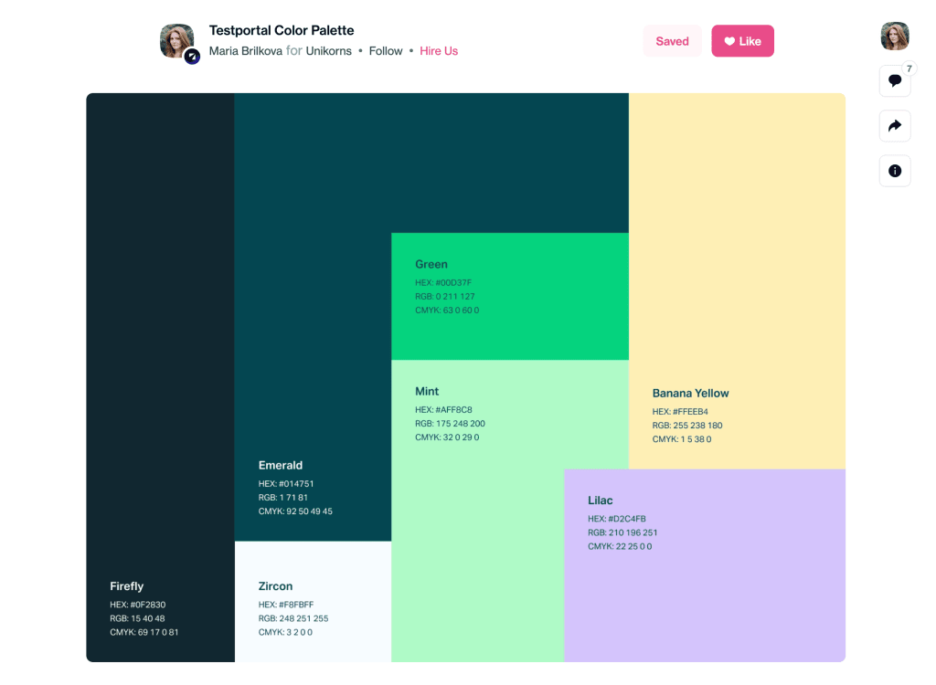 17486831-Testportal-Color-Palette