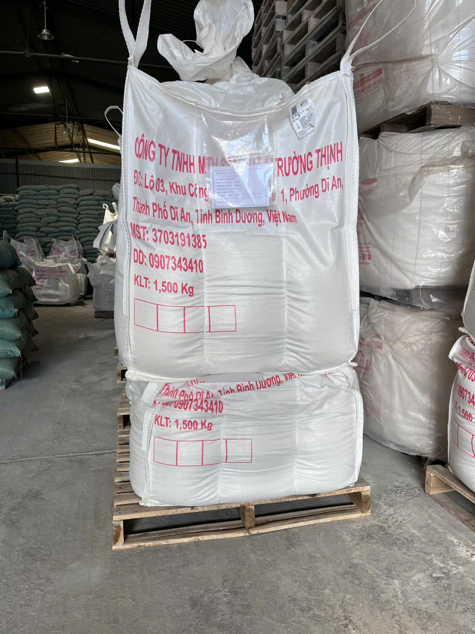 Bột đá CaCO₃ đóng bao 1.500kg - Trường Thịnh